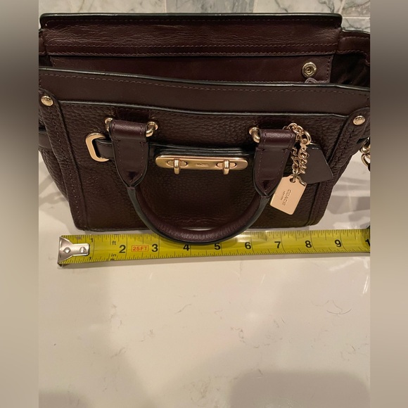 Coach Swagger 21 Pebbled Satchel - Picture 7 of 10